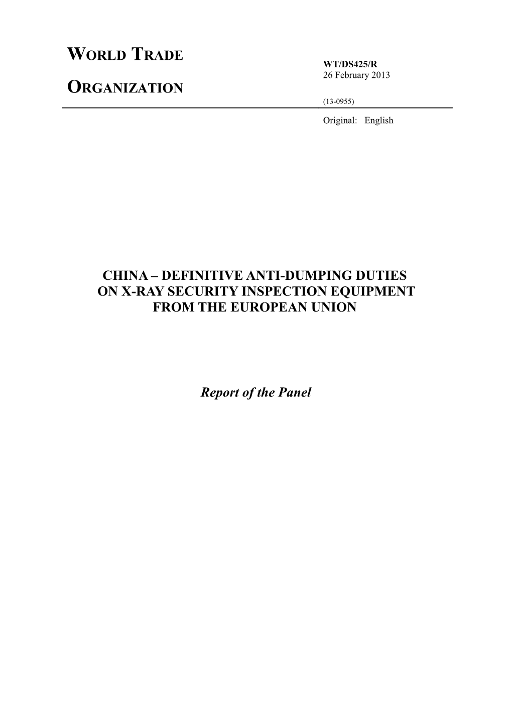 United States Anti-Dumping Administrative Reviews and Other