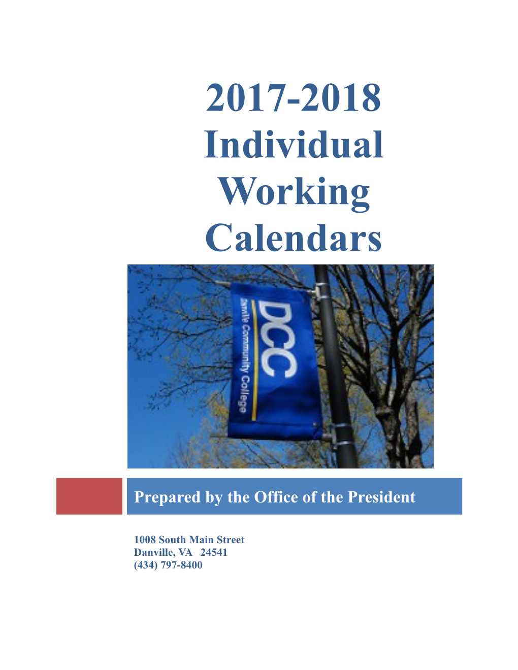 Individual Working Calendars