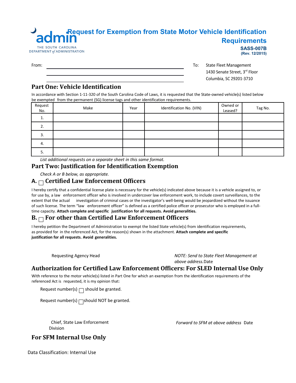 SFM Form 1-79 Revised May 2005