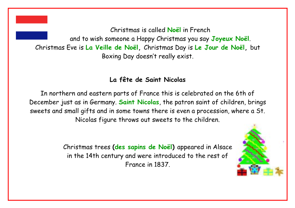 La Fête De Saint Nicolas