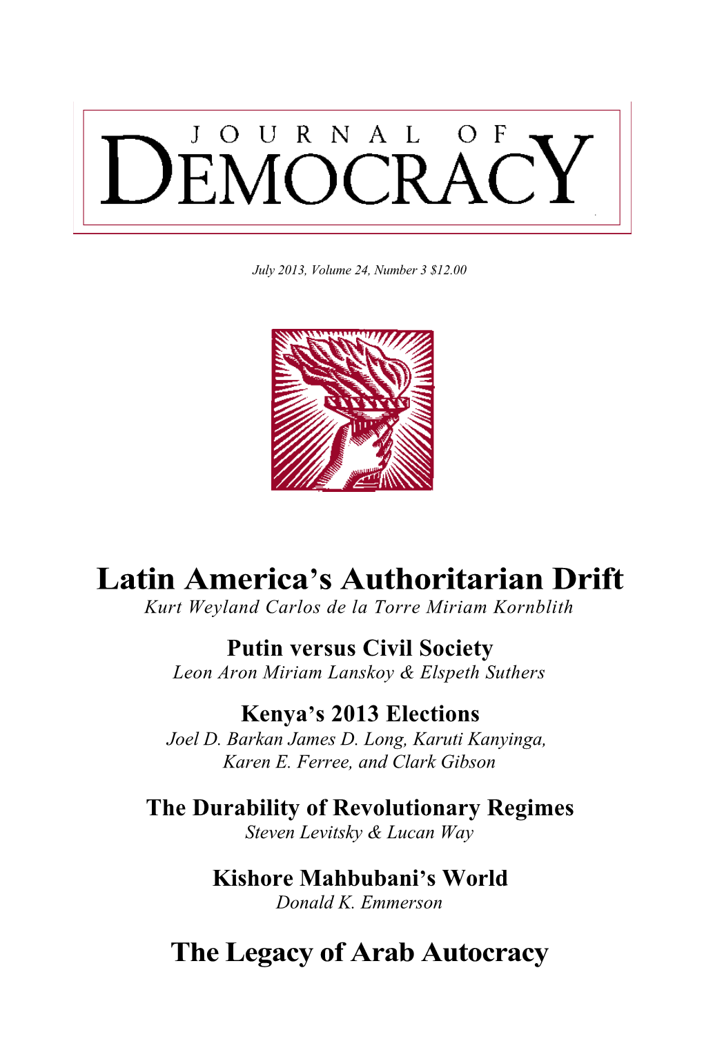 Latin America S Authoritarian Drift