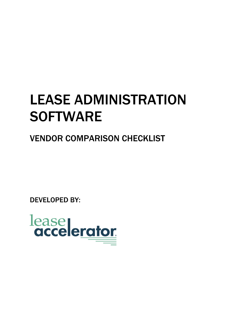 Lease Administration Software