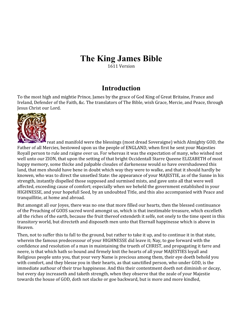 The King James Bible