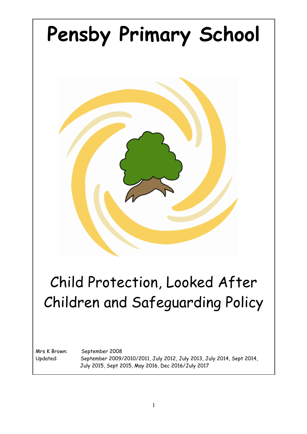 Child Protection Policy 1995