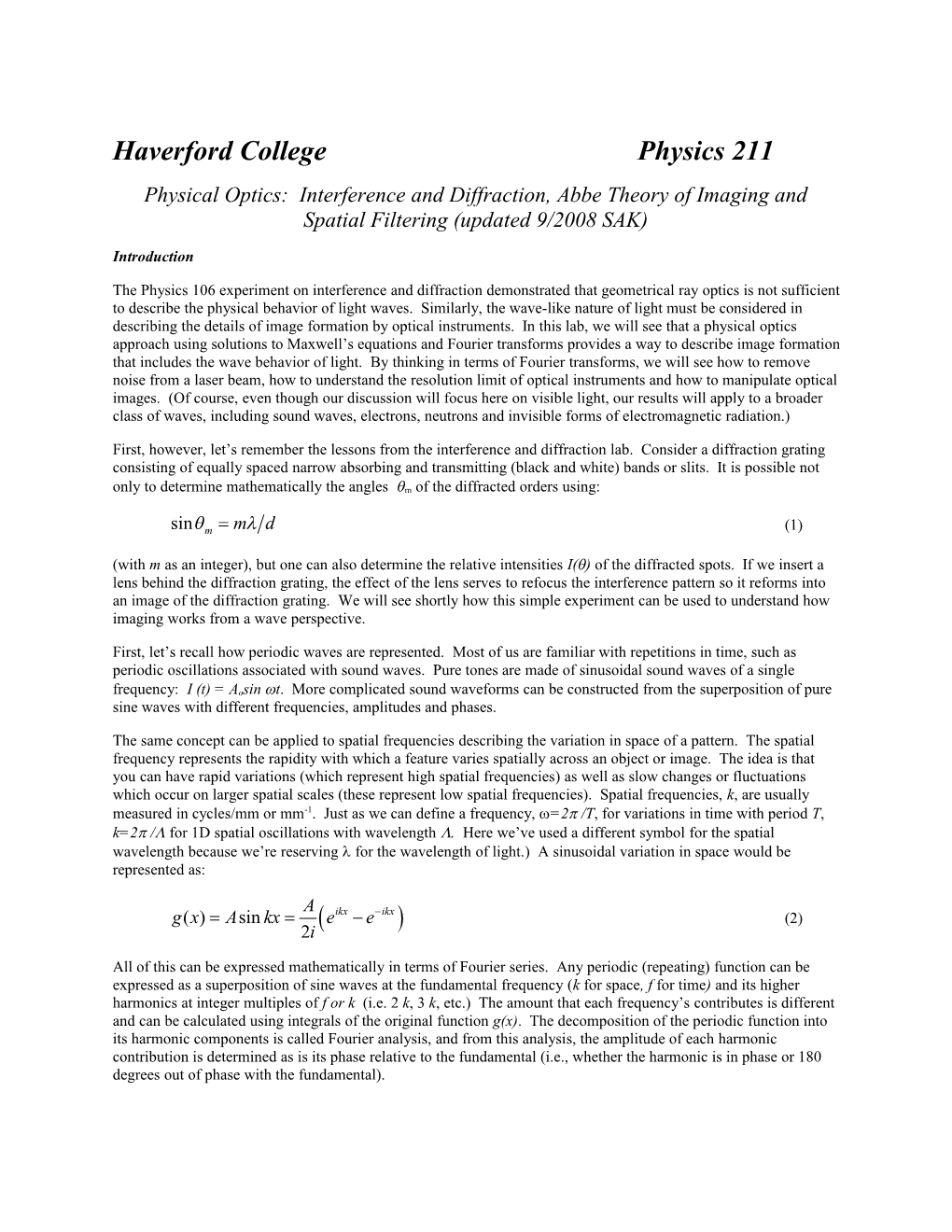 Haverfordcollege Physics 211