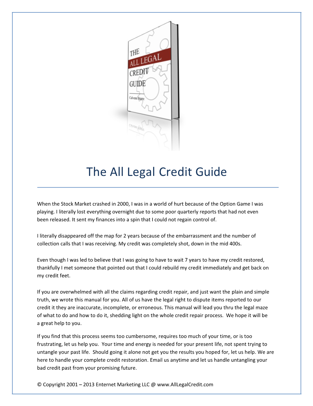 All Legal Credit Guide
