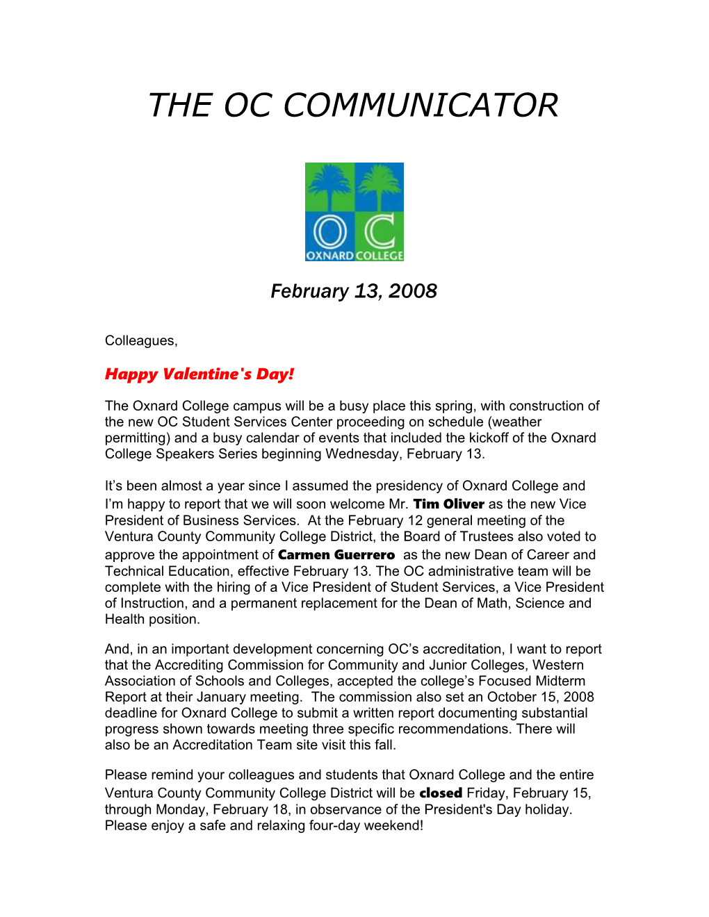 The Oc Communicator