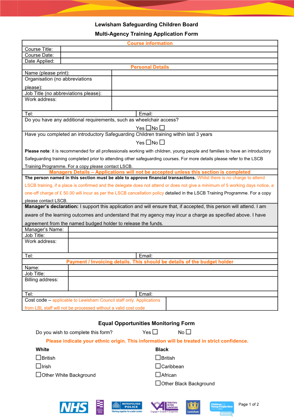 Lewisham Safeguarding Children Board