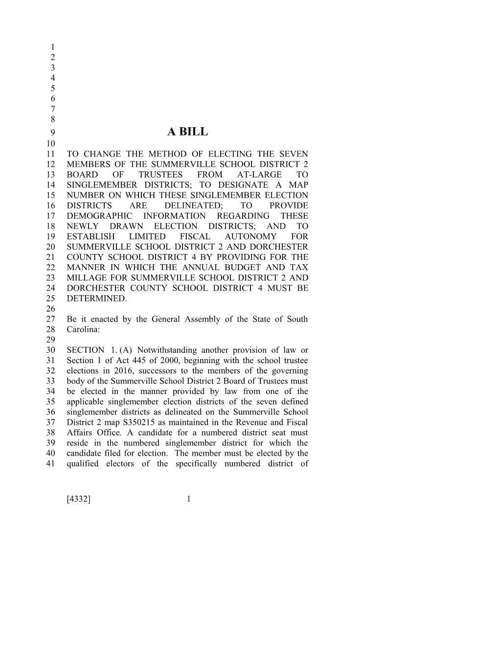2015-2016 Bill 4332 Text of Previous Version (Jun. 3, 2015) - South Carolina Legislature Online