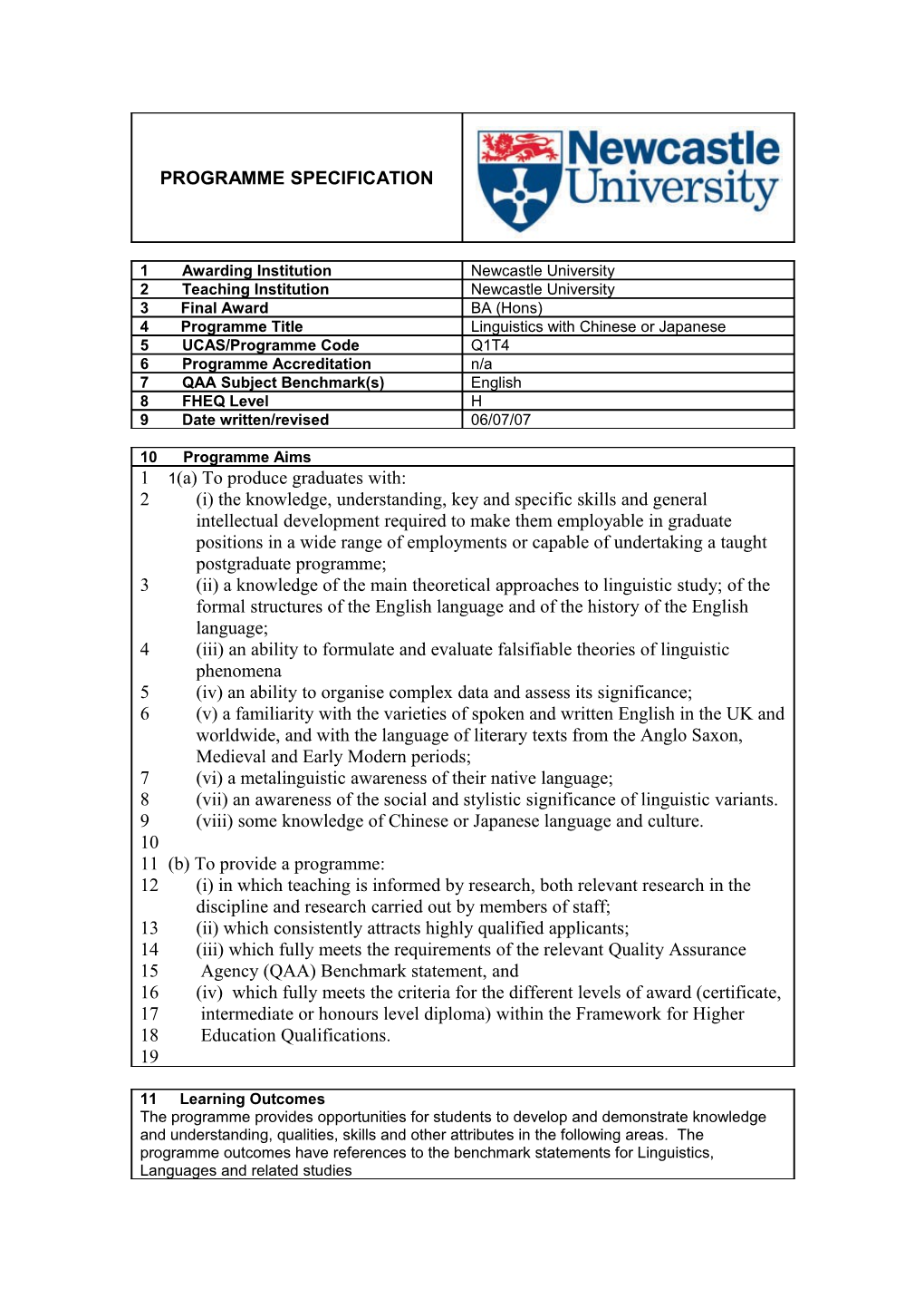 BA Linguistics with Chinese Or Japanese