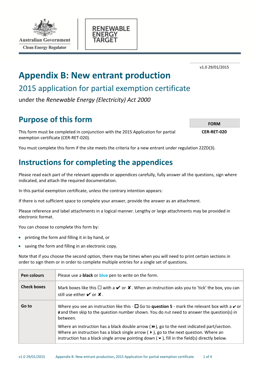 Appendix B New Entrant Production DOC
