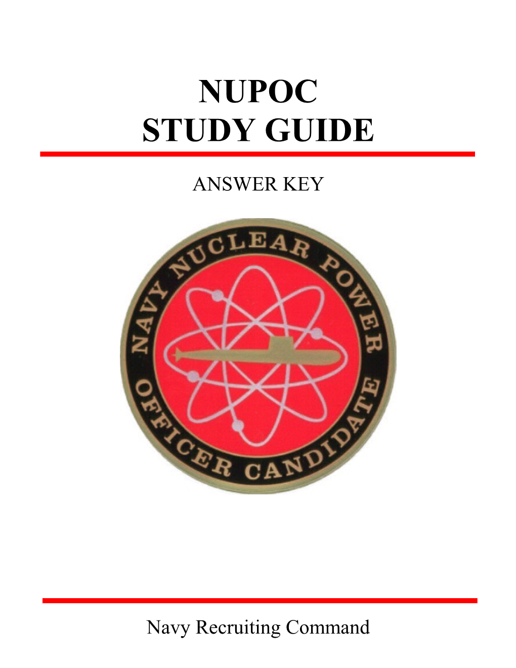 Nupoc Study Guide