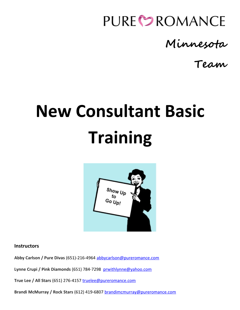 New Consultant Basic Training