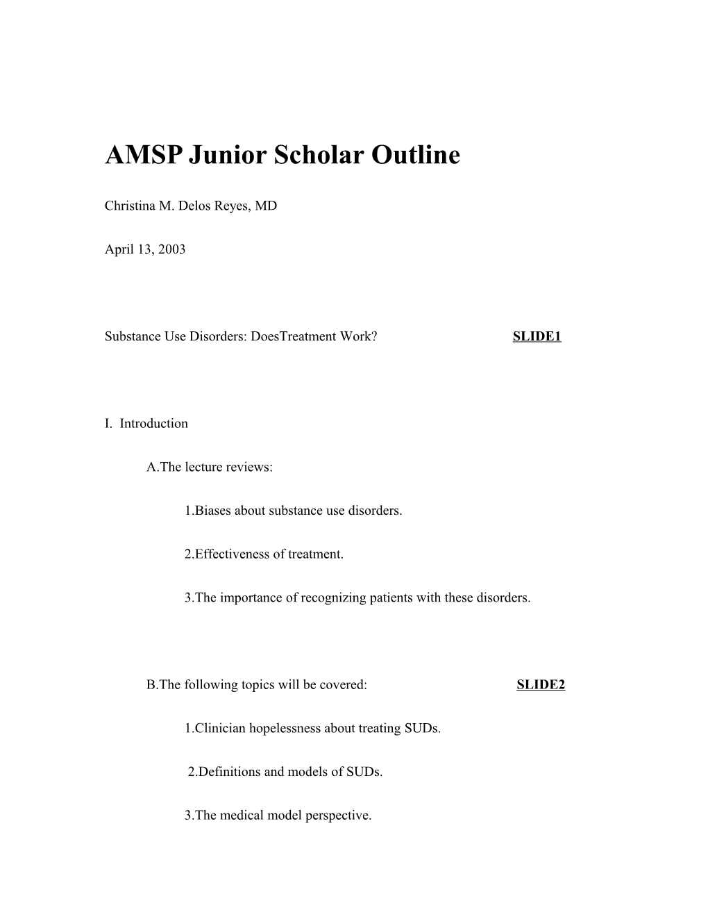 AMSP Junior Scholar Outline 4