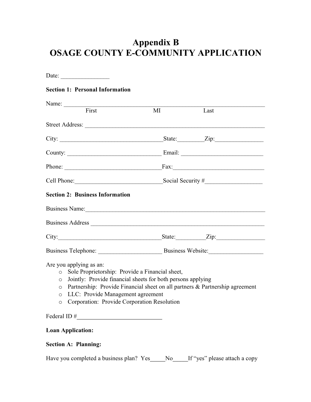 Osage County Economic Development Corporation