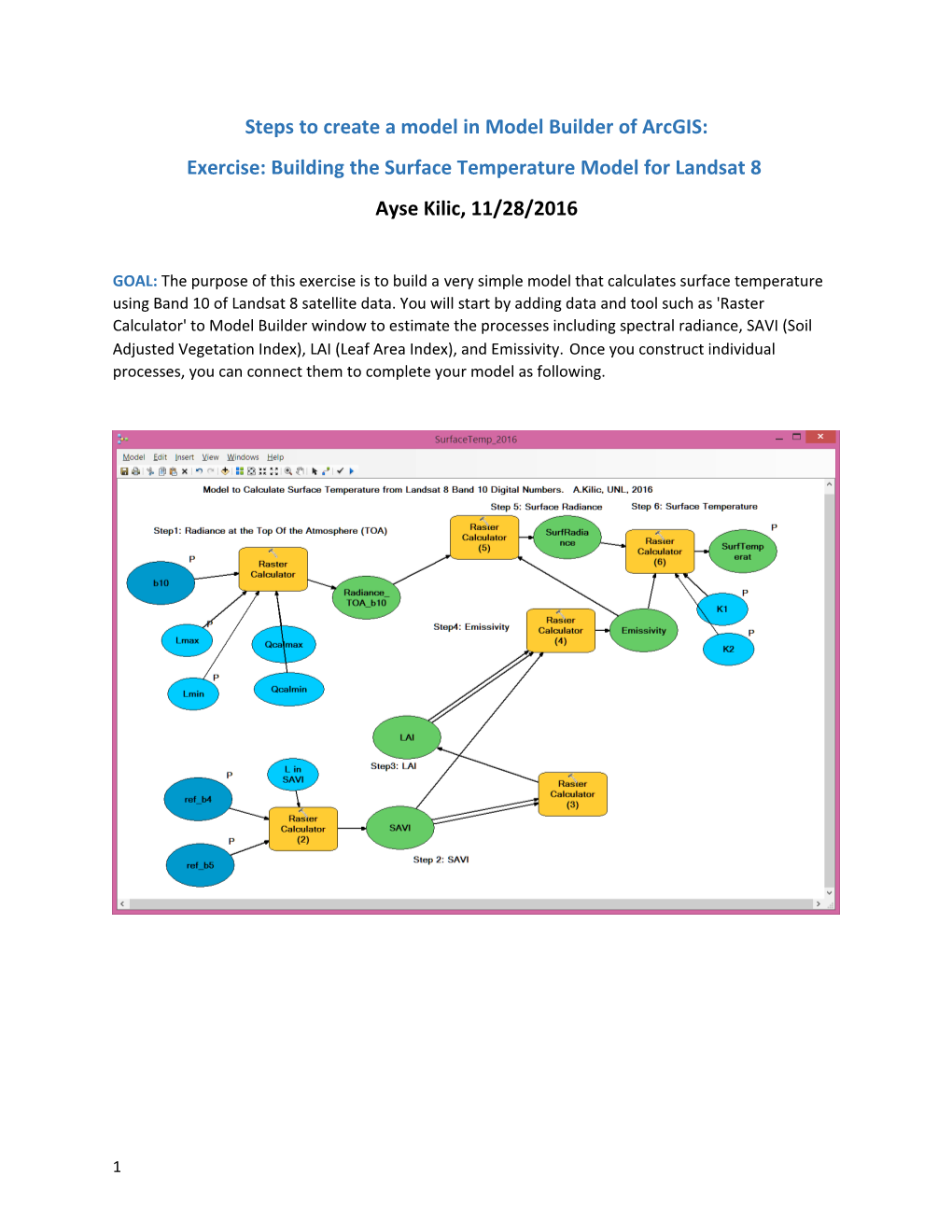 Steps to Create a Model in Model Builder of Arcgis