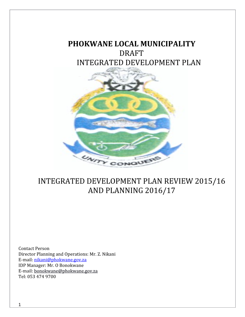 Phokwane Local Municipality