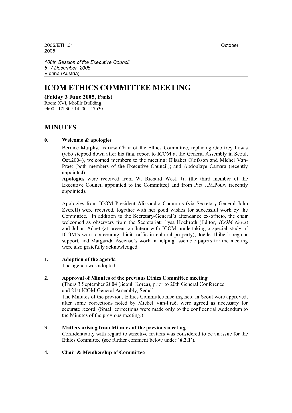 Icom Ethics Committee