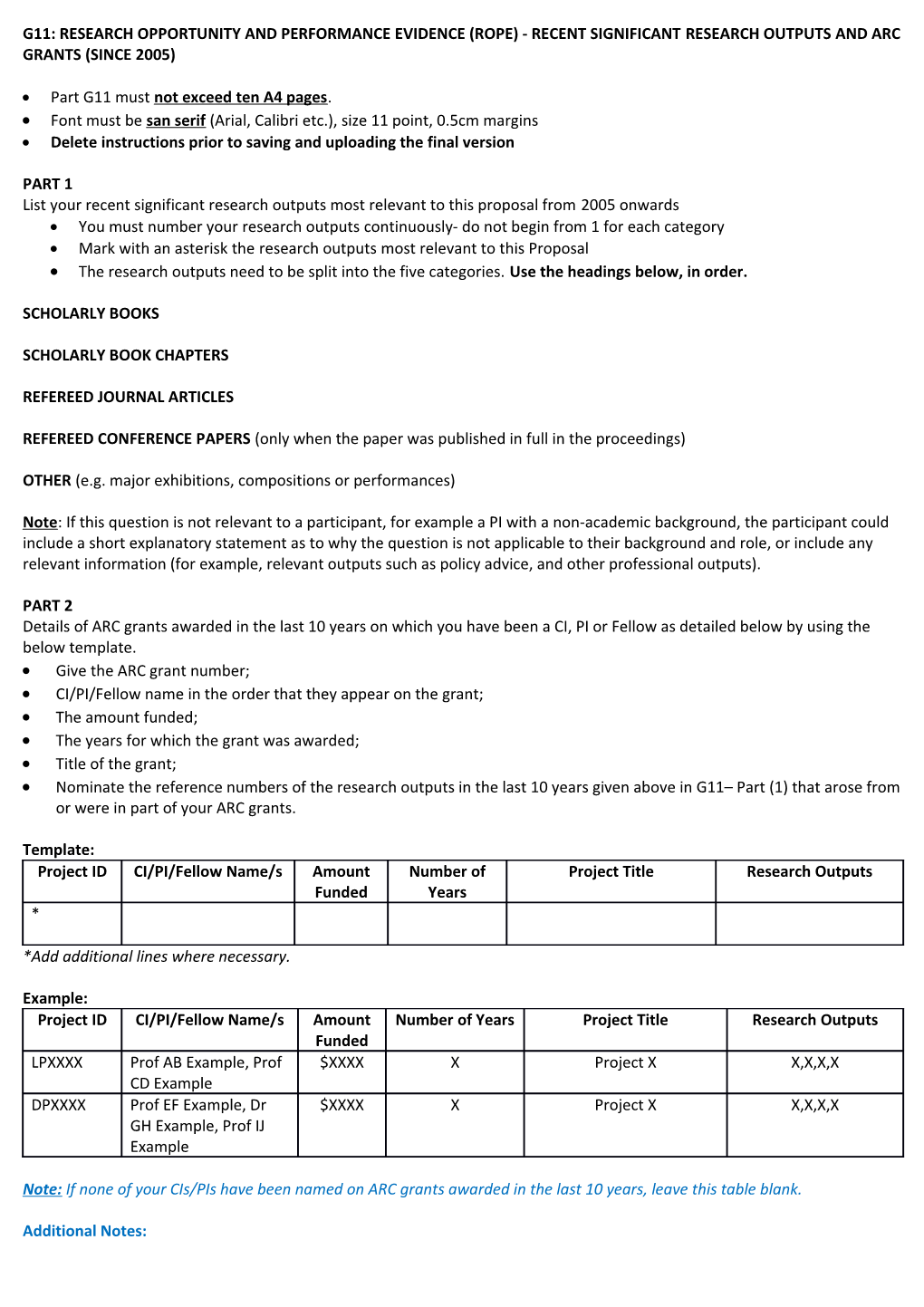 G11: Research Opportunity and Performance Evidence (Rope) - Recent Significant Research