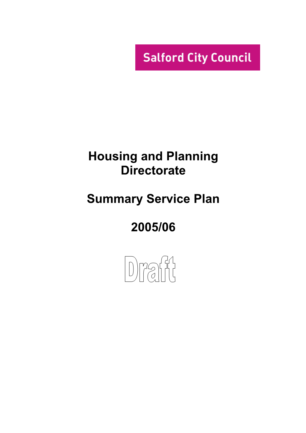 Development Services Service Plan 2004/05