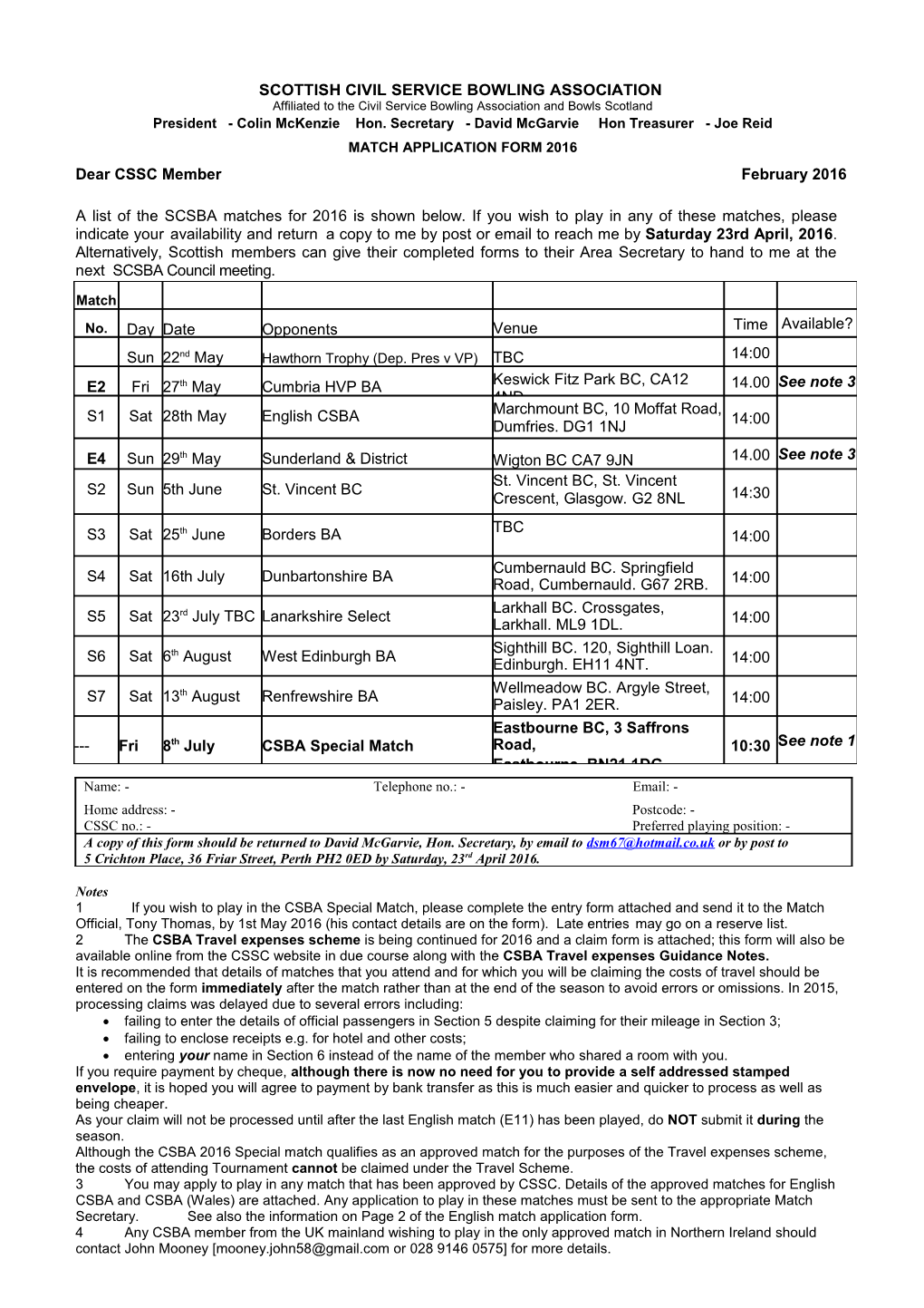 English Civil Service Bowling Association