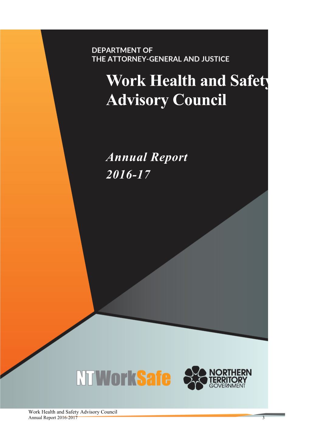 Work Health and Safety Advisory Council Annual Report 2016-2017
