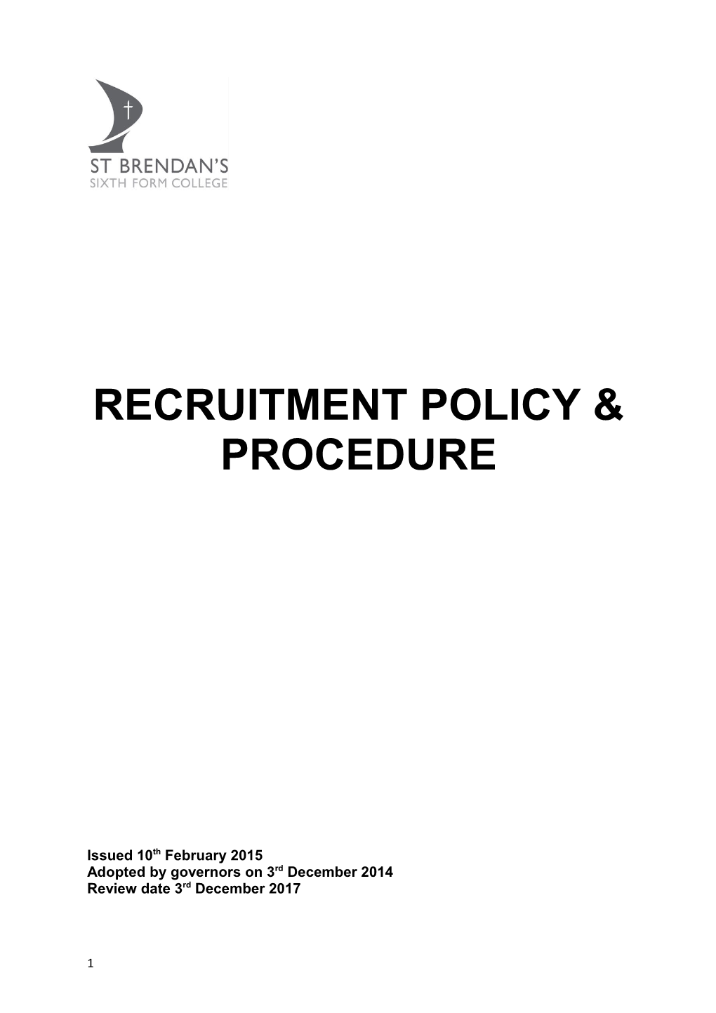 Recruitment Policy Final
