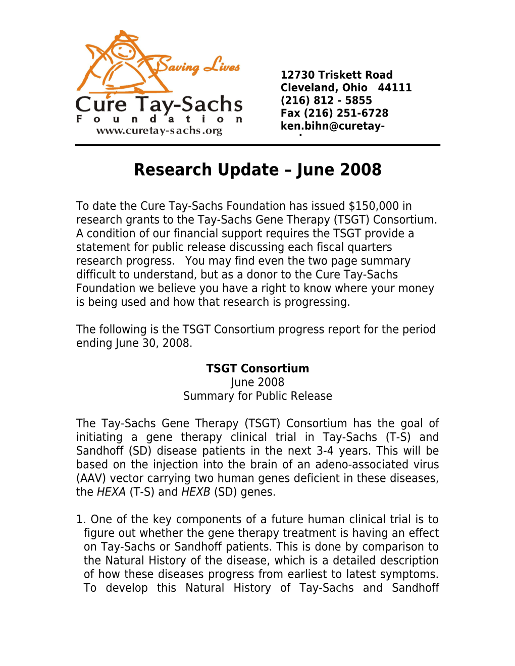 Research Update June 2008
