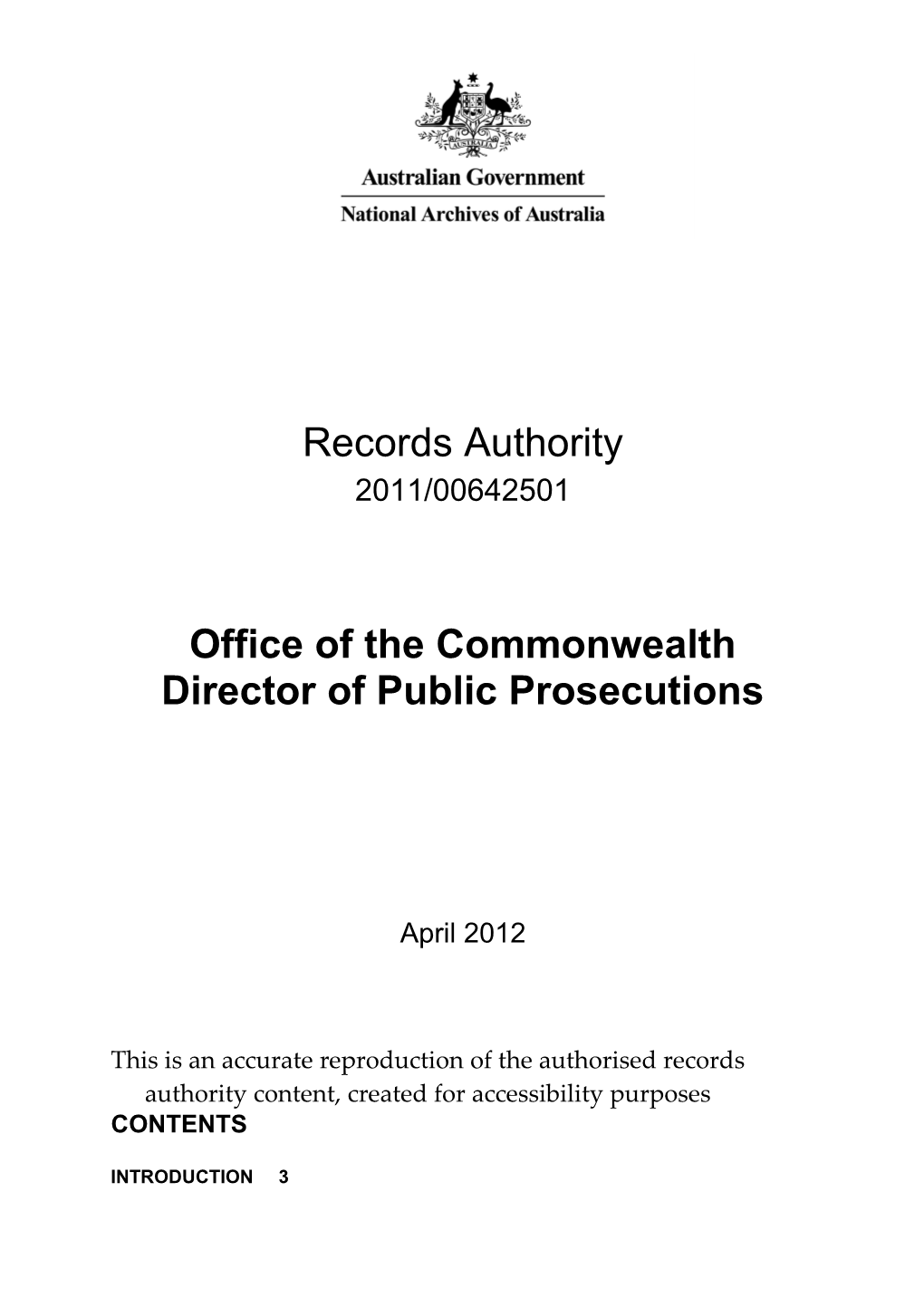 Office of the Commonwealth Director of Public Prosecutions 2011/00642501