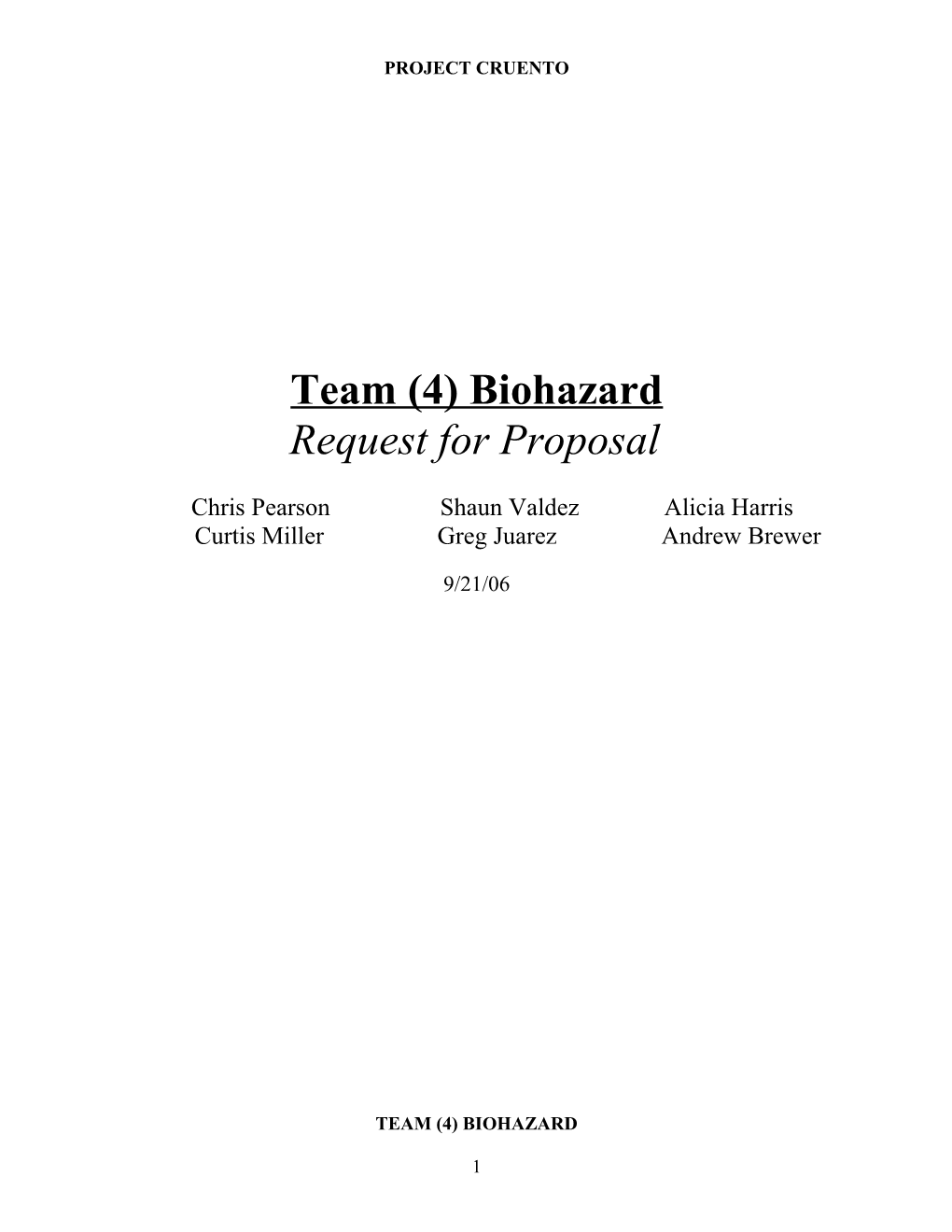 Team (4) Biohazard