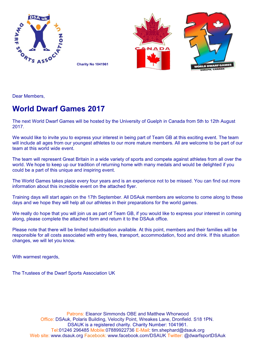 World Dwarf Games 2017