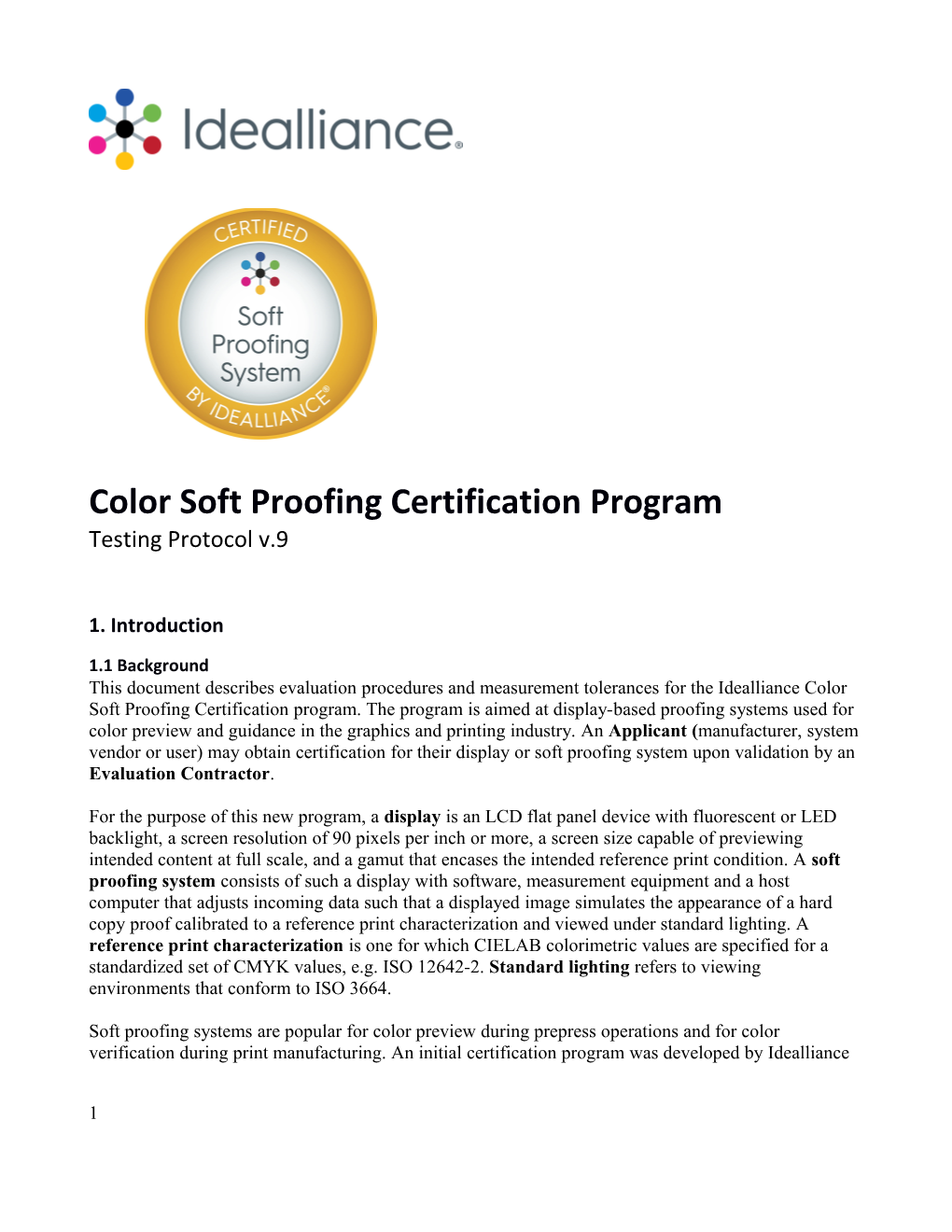 Color Soft Proofing Certification Program