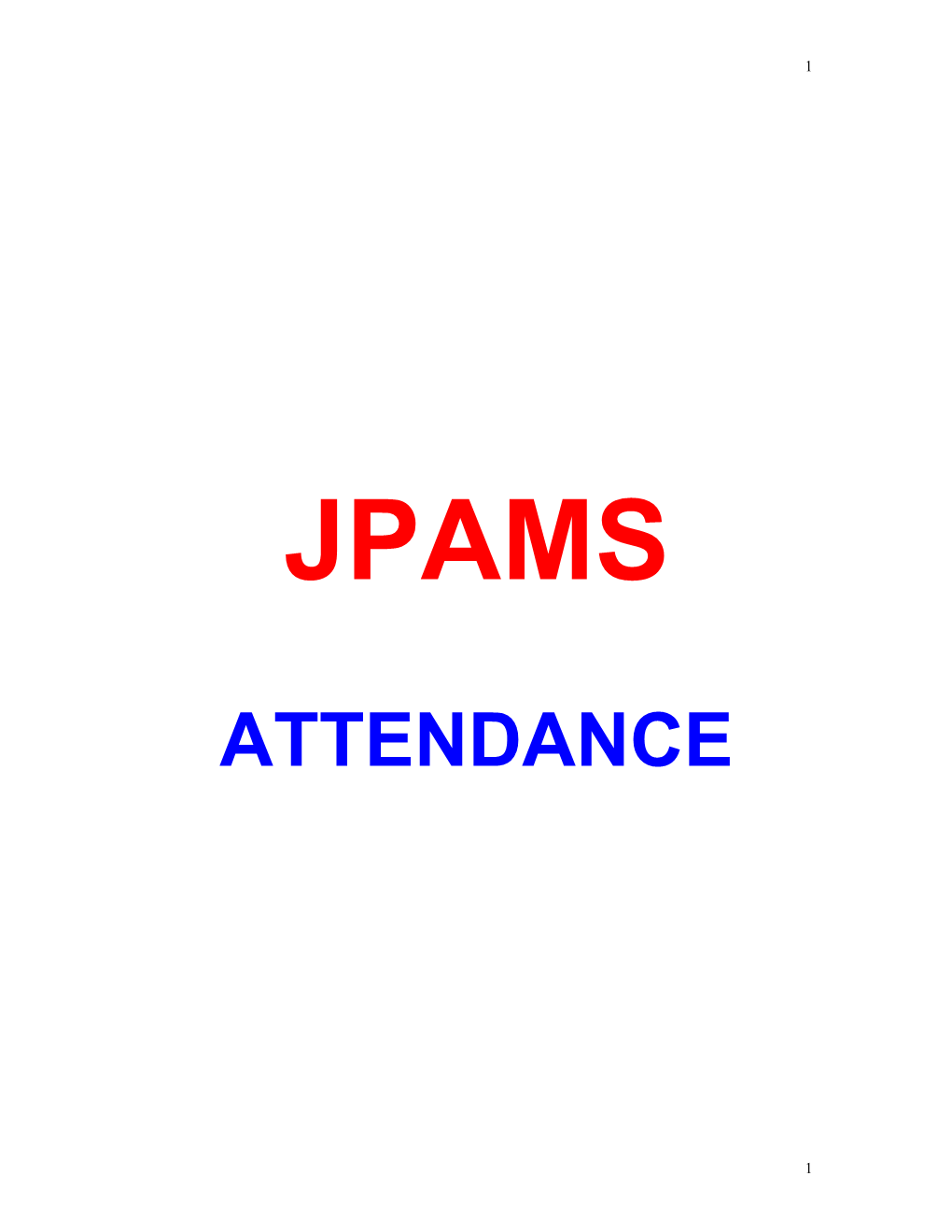 Attendance Index