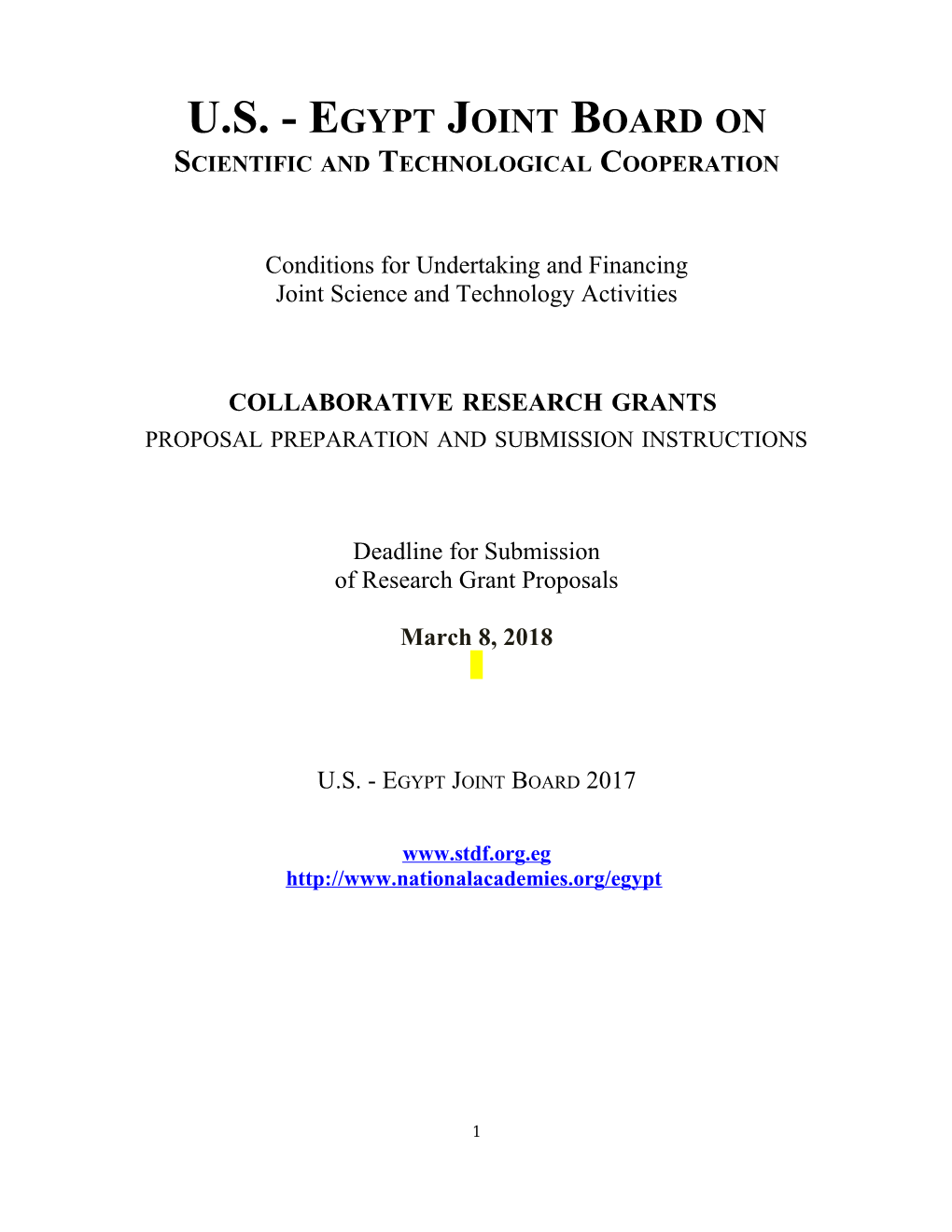 Scientific and Technological Cooperation