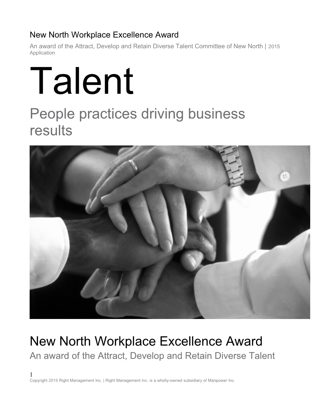 New North Workplace Excellence Award