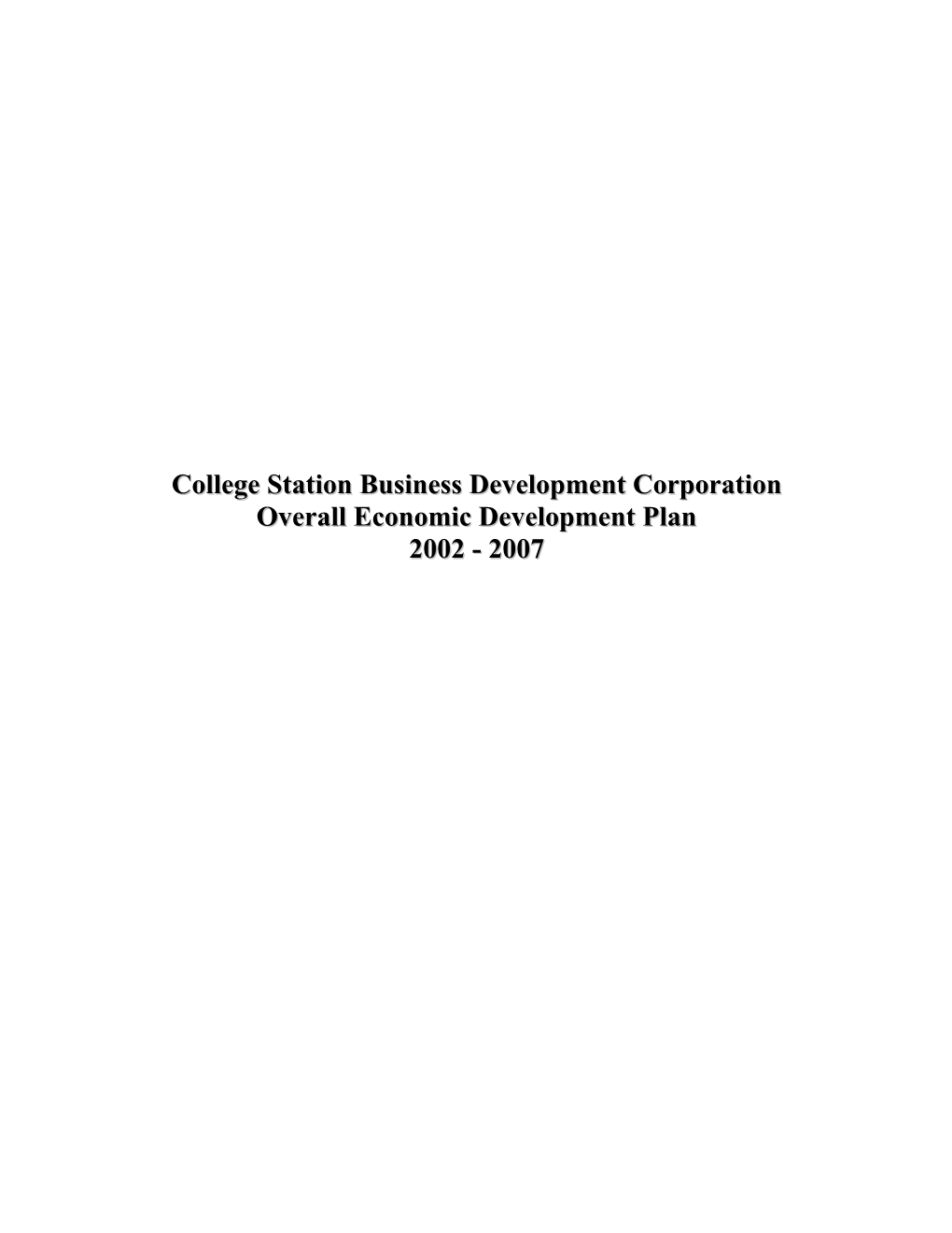 College Station Economic Development Corporation