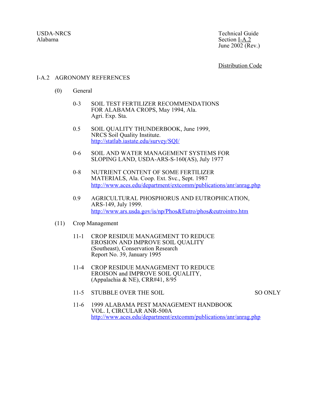 USDA-Nrcstechnical Guide