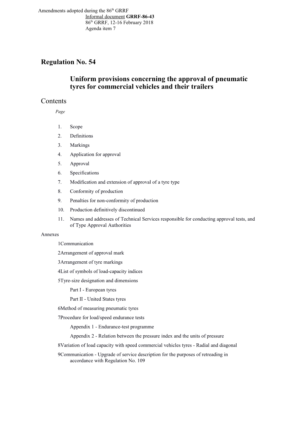 ECE/TRANS/WP.29/GRRF/2018/11 As Amended