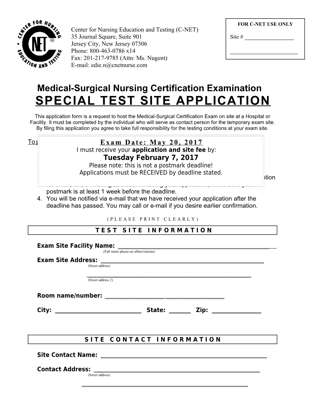 Center for Nursing Education and Testing (C-NET)