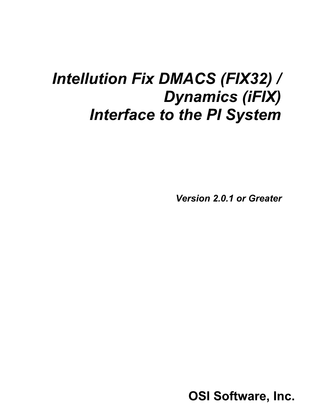 Intellution Fix DMACS