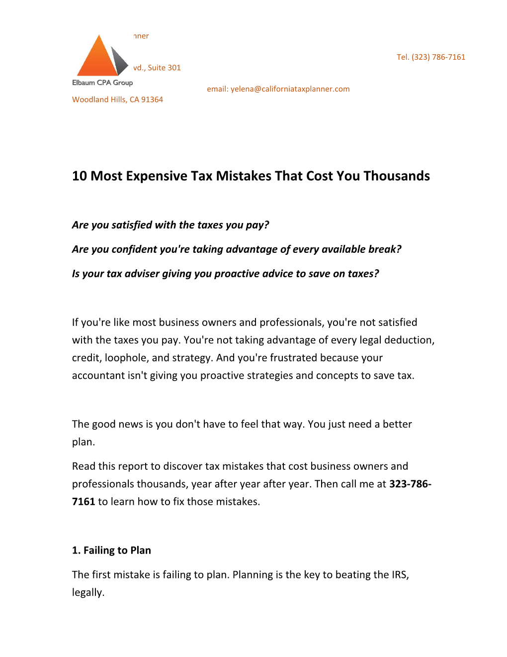 10 Most Expensive Tax Mistakes That Cost You Thousands