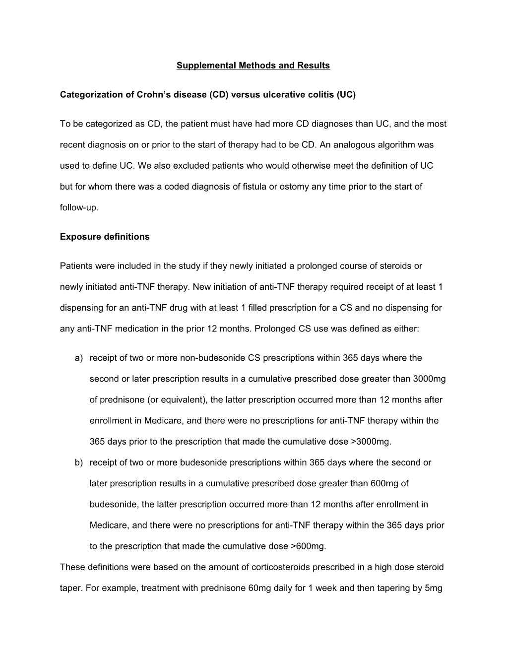 Supplemental Methods and Results