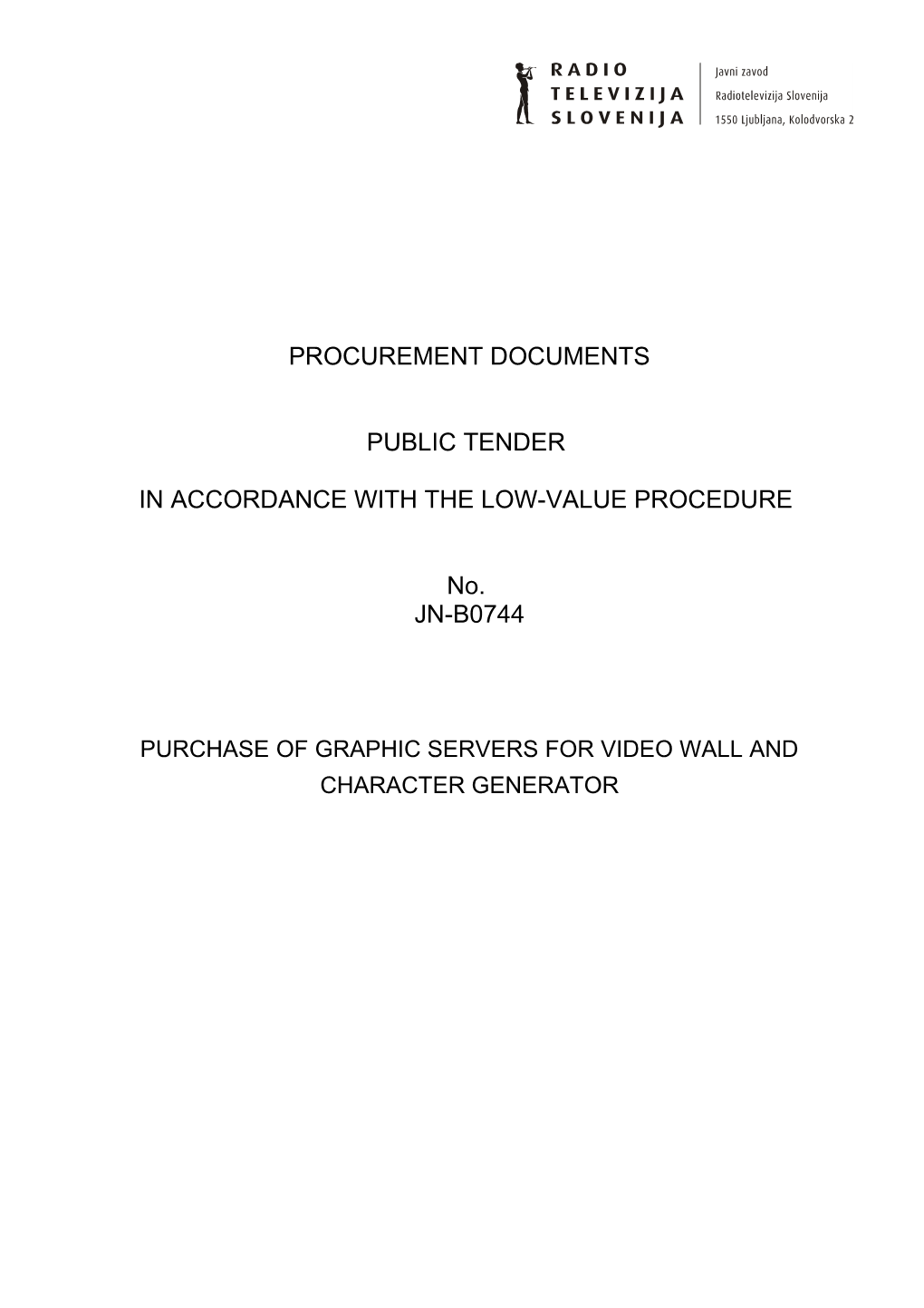 Procurement Documentsjn-B0744