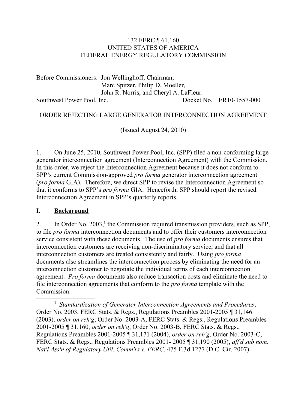 Southwest Power Pool, Inc. ER10-1557-000