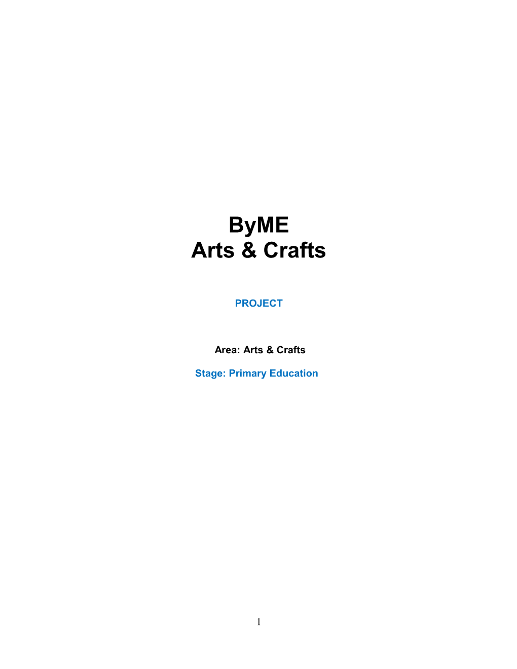 Area: Arts & Crafts