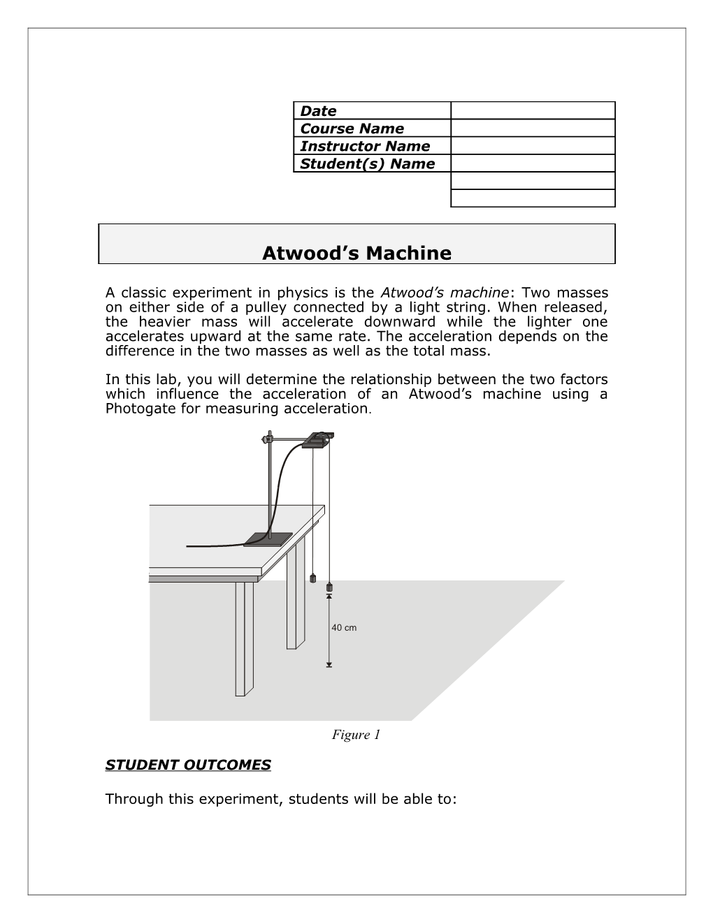 Through This Experiment, Students Will Be Able To