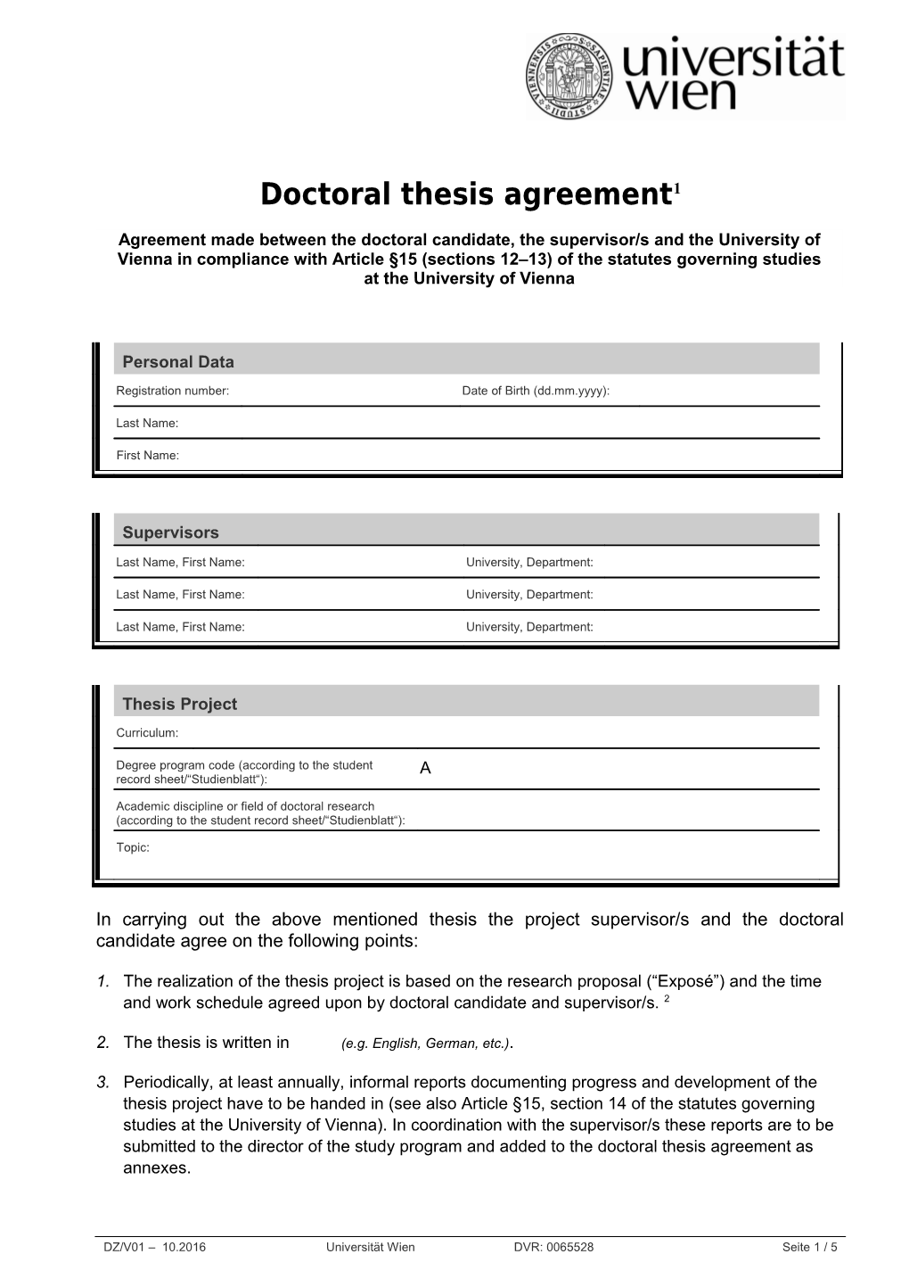 Doctoral Thesis Agreement 1
