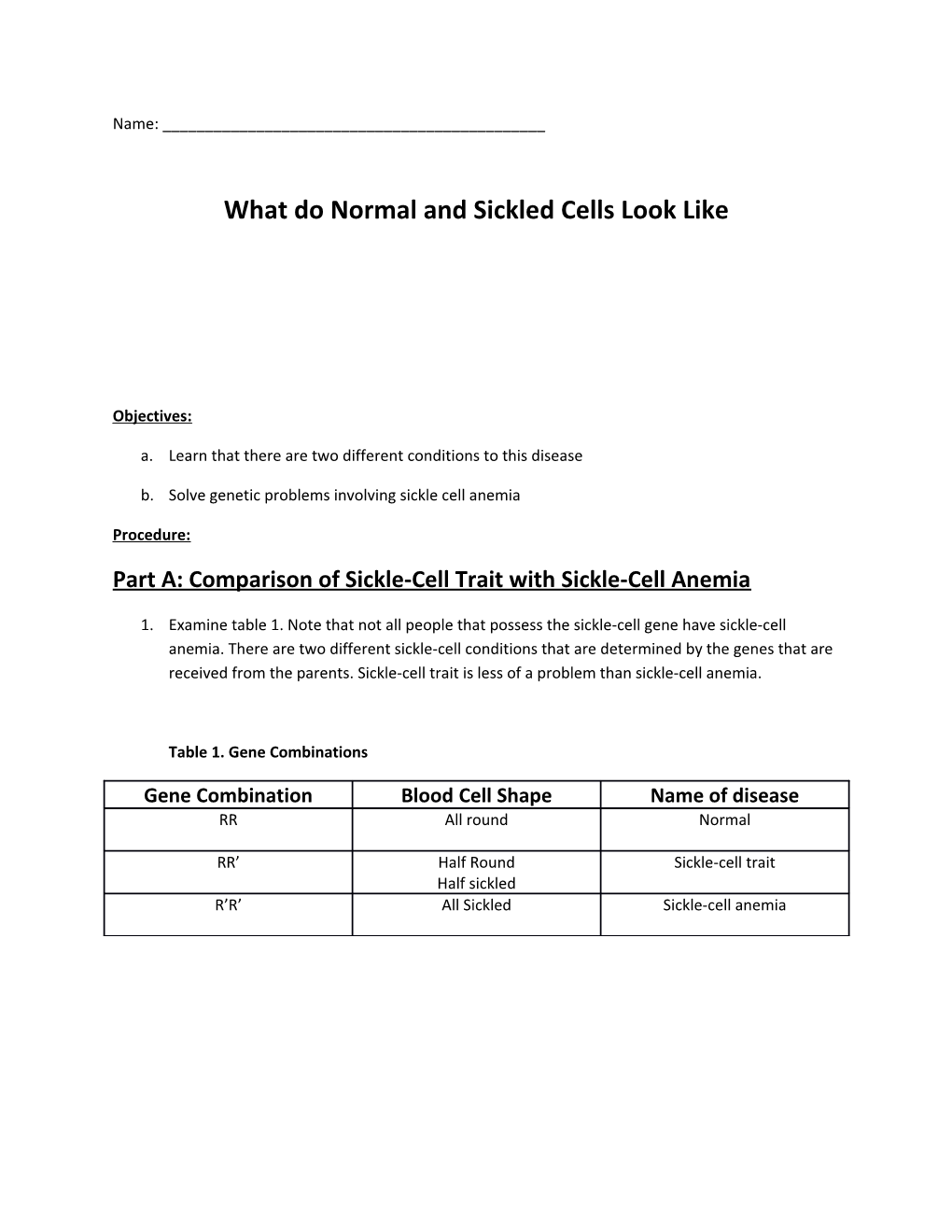 What Do Normal and Sickled Cells Look Like