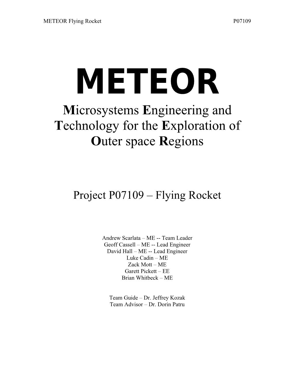 Microsystems Engineering and Technology for the Exploration of Outer Space R Egions