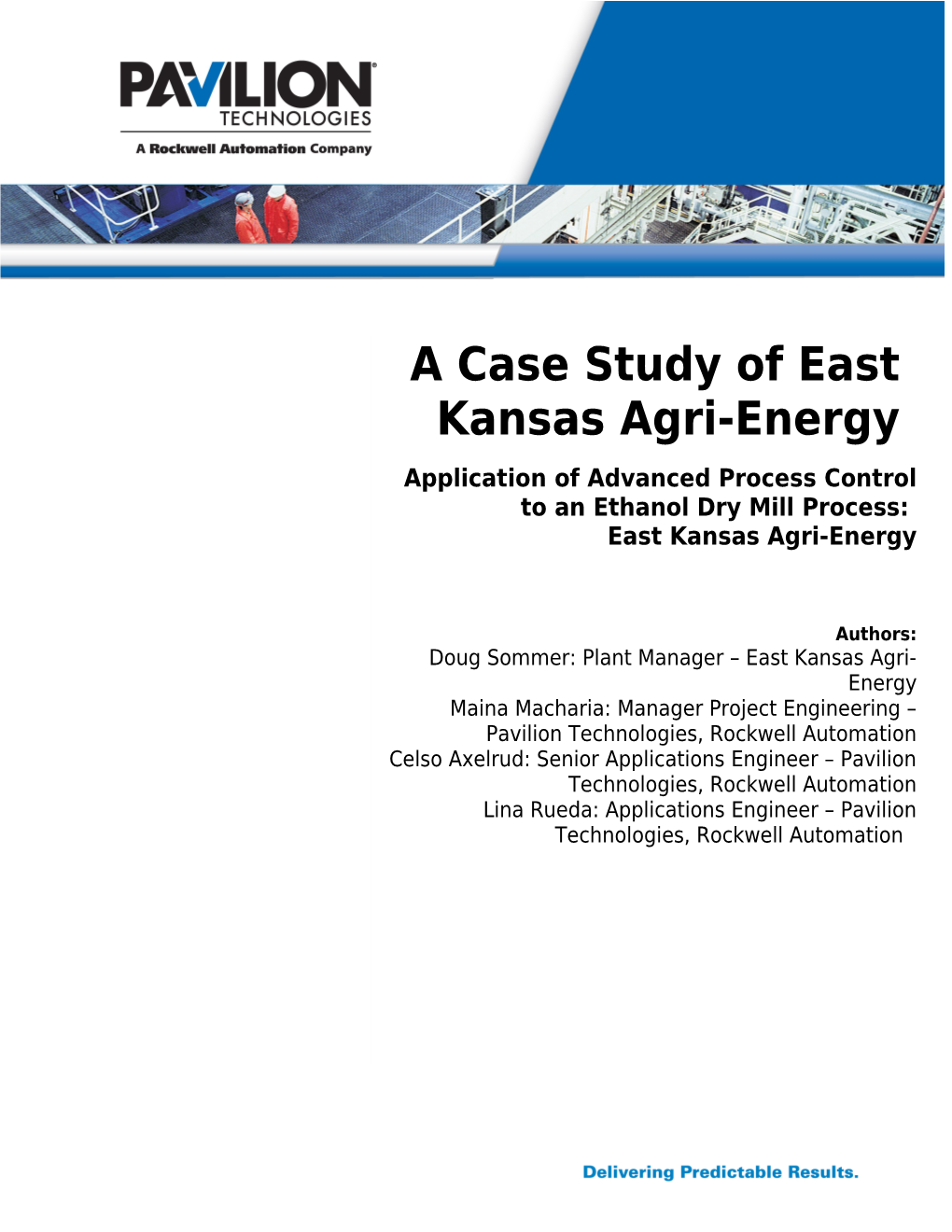 A Case Study of East Kansas Agri-Energy